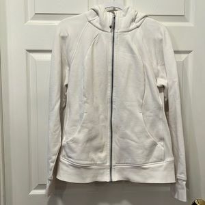 Lululemon women’s 12 white zip up
